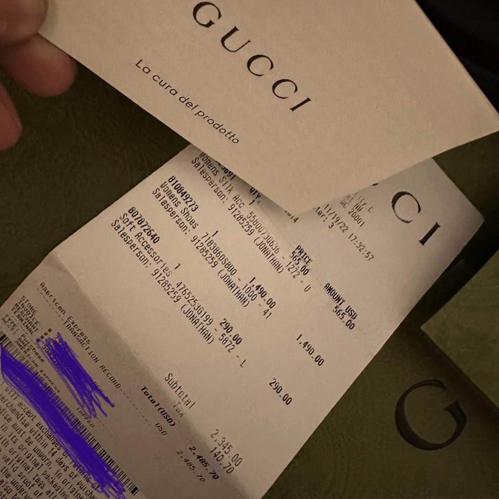 Gucci black leather GG quilted monogram boots - Picture 15 of 16